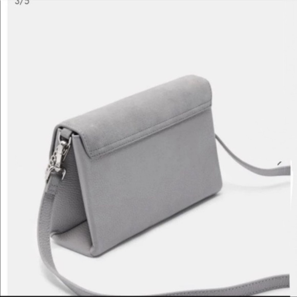 🎀NWT🎀Ted Baker Chic Twist Lock Convertible Purse : Lite Grey - Picture 8 of 11